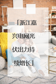 浙江嘉兴电网光伏出力持续增长